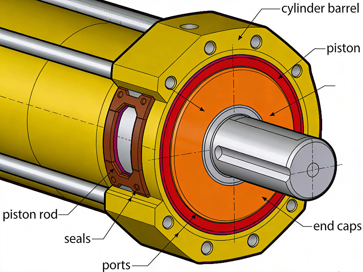 Hydraulisylinterit: Tehon tarkkuus ja kestävyys teollisissa sovelluksissa